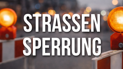 Symbolgrafik für Straßensperrungen und Verkehrsbehinderungen in Hohenstein-Ernstthal.