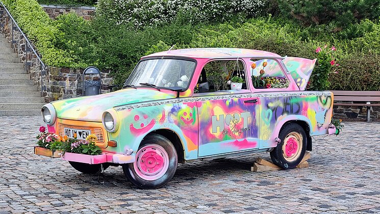 Blumentrabbi auf dem Altmarkt (2023er-Design)