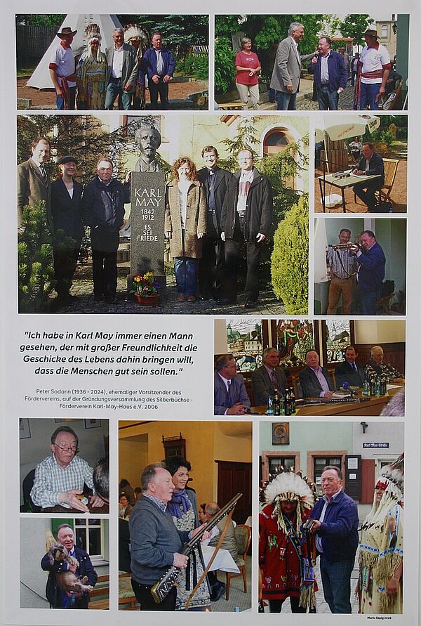 Fotocollage zum Gedenken an Peter Sodan