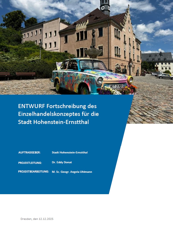 Deckblatt des aktualisierten Einzelhandelskonzepts